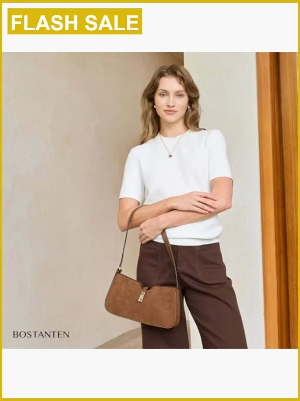 Vegan Leather Hobo Shoulder Bag with Adjustable Strap